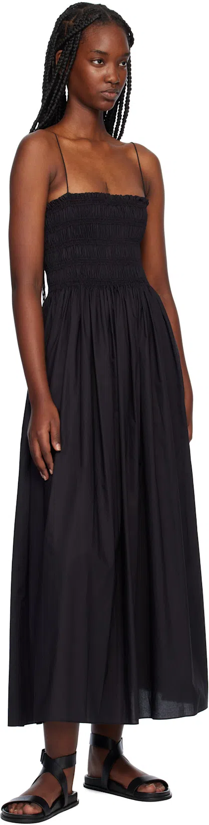 TOTÊME Toteme The Leather Chunky Sandal In Black