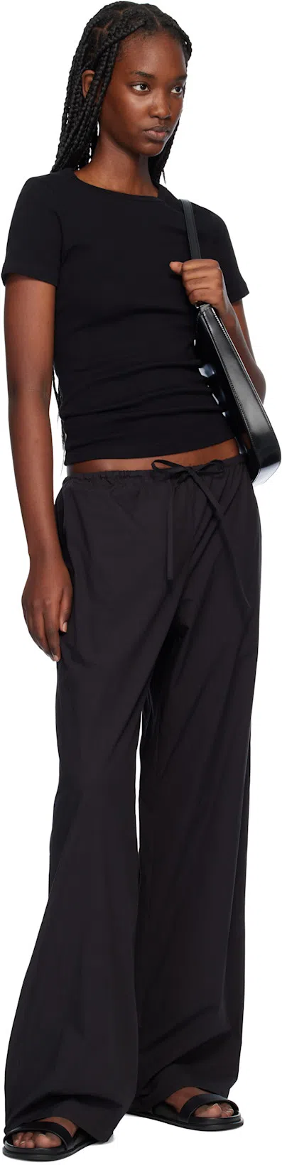 TOTÊME Toteme The Leather Chunky Sandal In Black