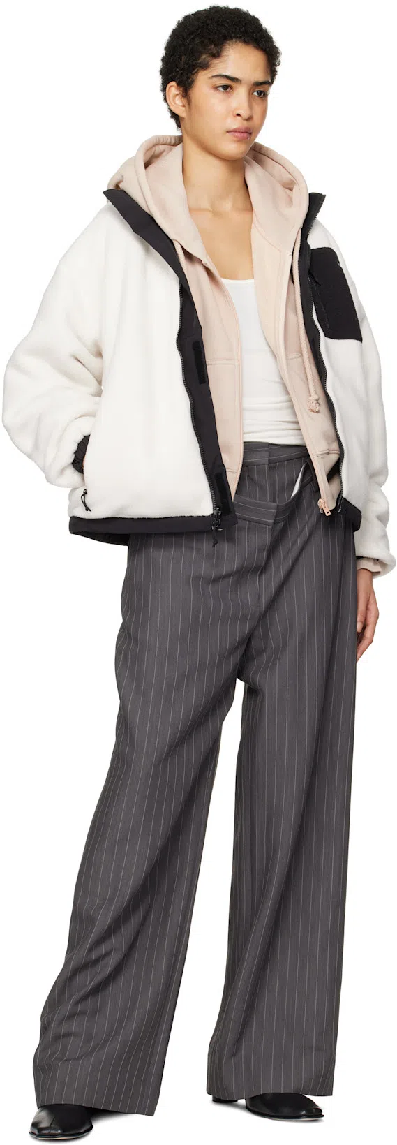 ACNE STUDIOS Deconstructed Trousers Grey Melange In 990 Grey Melange