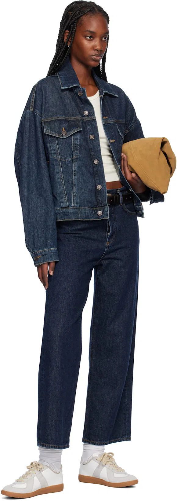 MAISON MARGIELA Bicolor Leather Replica Sneakers In White