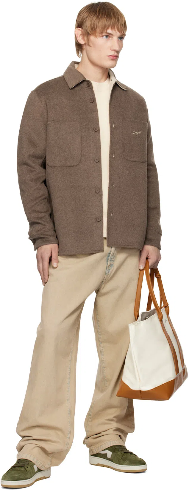 ACNE STUDIOS 1991 Toj Straight Denim Jean In 14l Light Sand