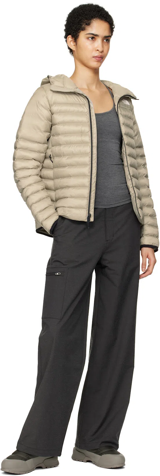 FAX COPY EXPRESS Gray 'the Thin Halter' Tank Top In Grey