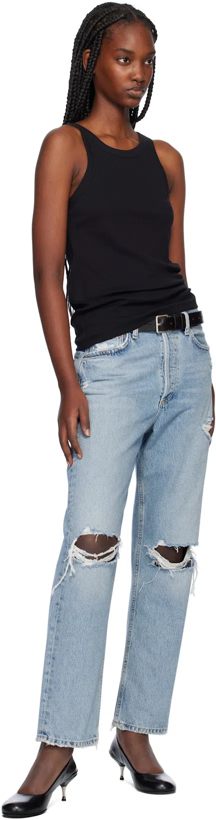 OUR LEGACY Black Declined Heels In True Dye Black