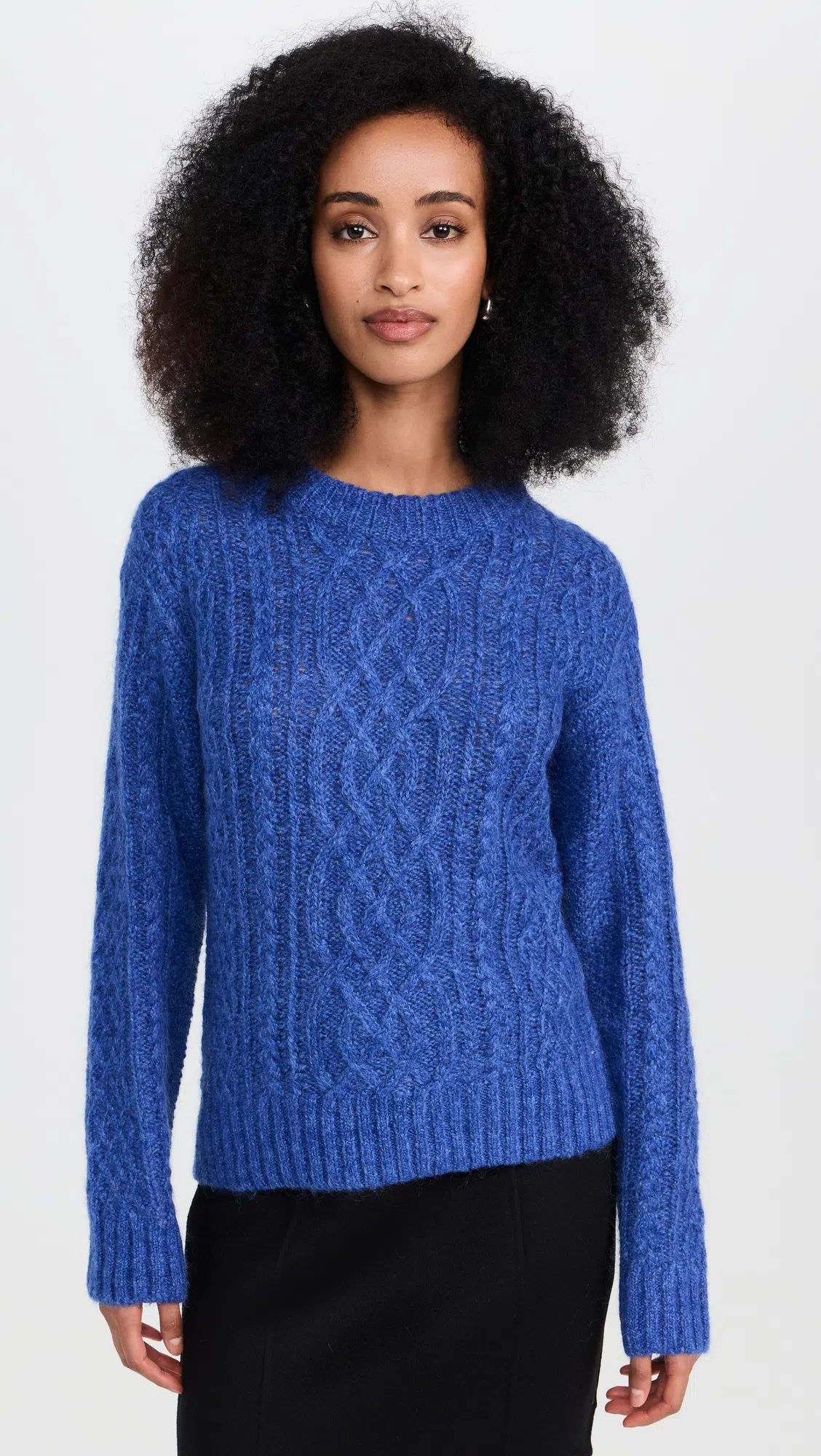 ALEX MILL Naomi Mini Skirt In Doubleface Wool In Black