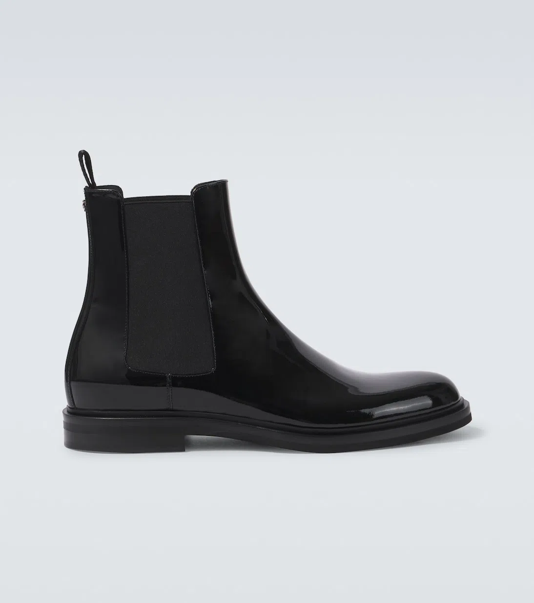 DOLCE & GABBANA Black Leather Ankle Boot