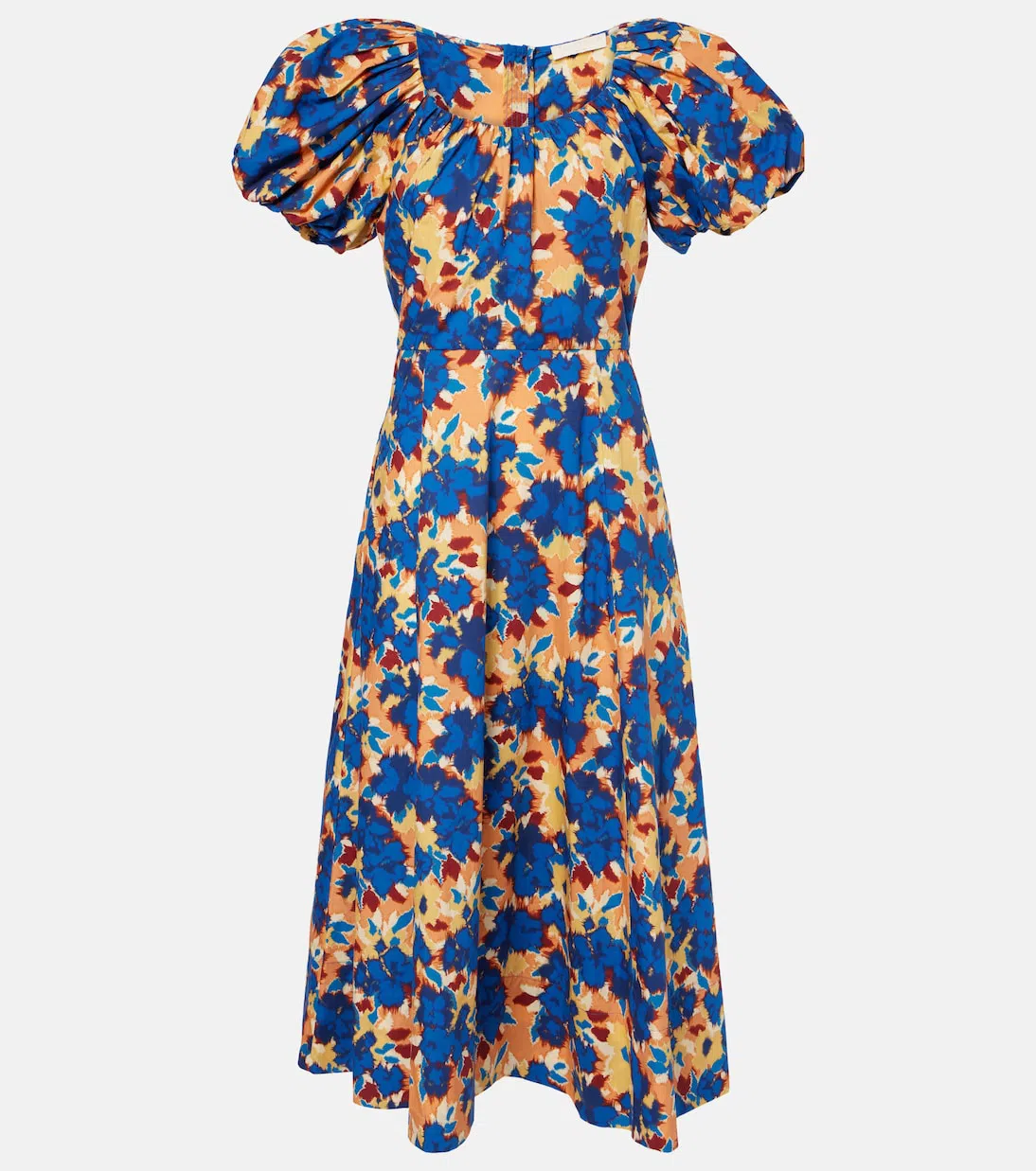 ULLA JOHNSON Imara Dress In Wildflower In Blue