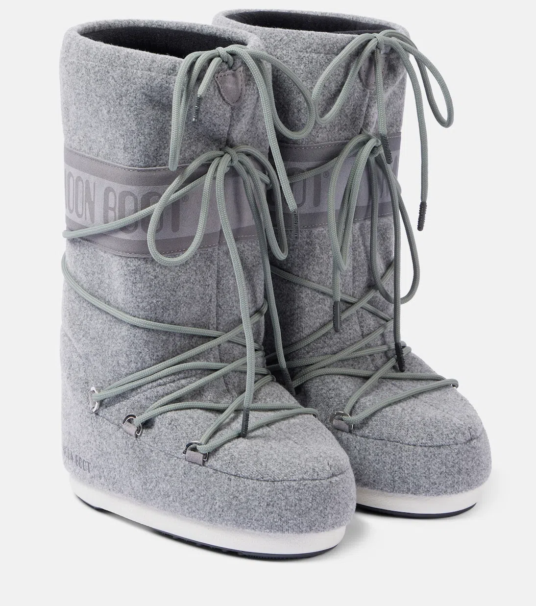 MOON BOOT Mb Icon Glance Woman Boot Light Grey Size 8-9.5 Polyamide, Polyester, Pvc - Polyvinyl Chlo In Metallic