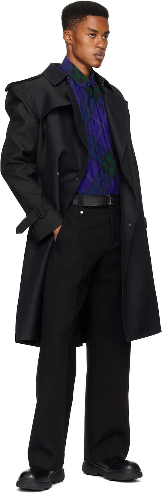 BURBERRY Black Three-pocket Trousers