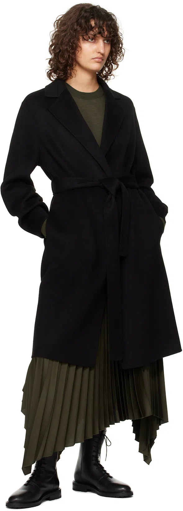 LEGRES Grained Leather Ankle Boots In Black