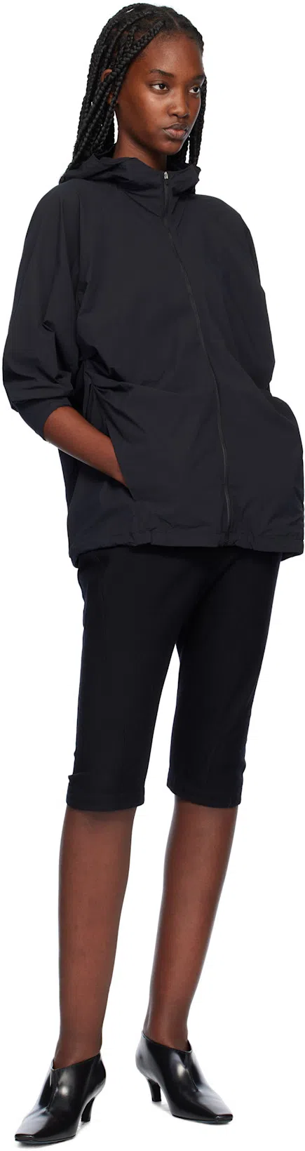 TOTÊME The Wide Shaft Glossed-leather Ankle Boots In Black