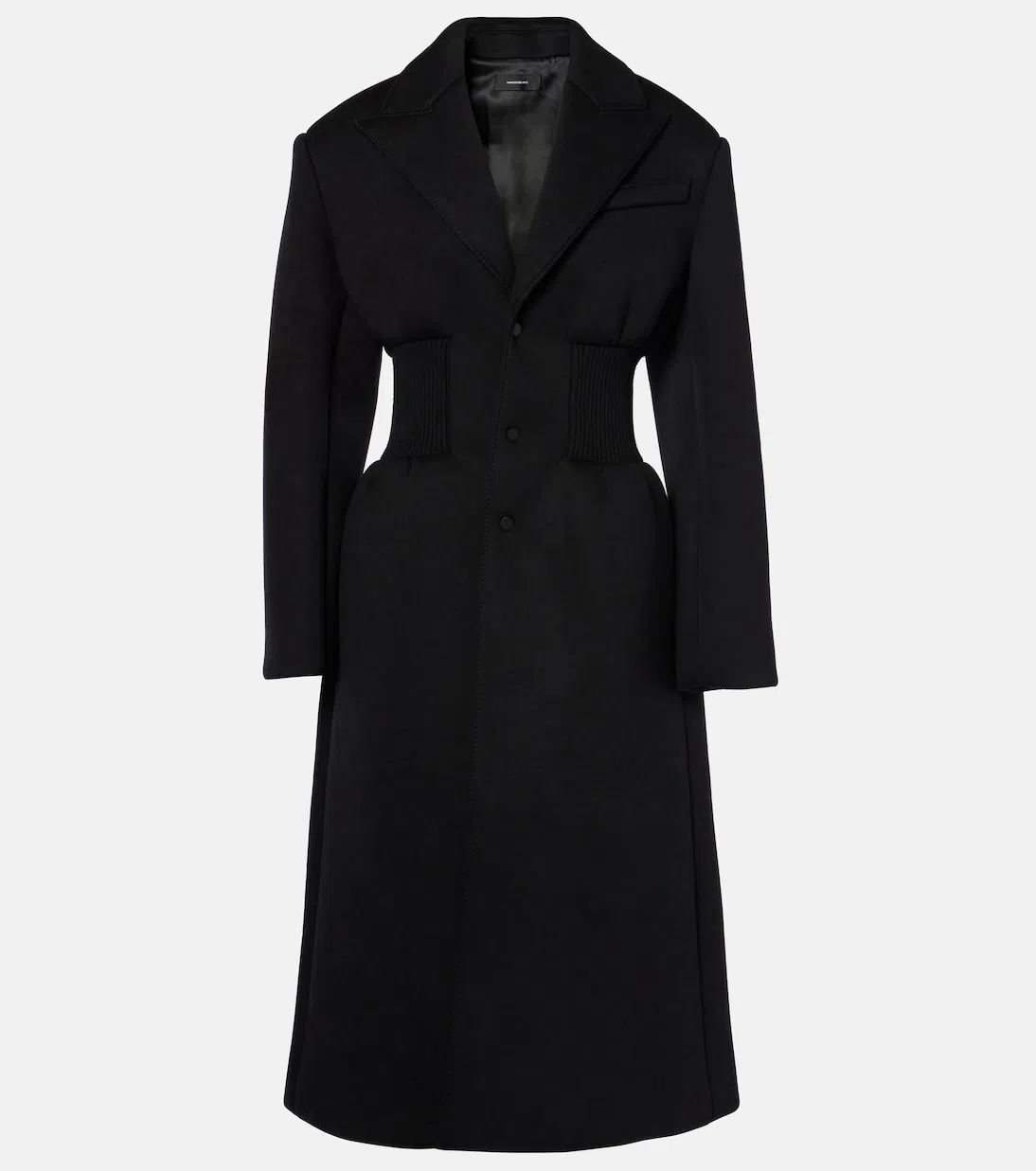 WARDROBE.NYC Single-breasted Bonded Coat In Black