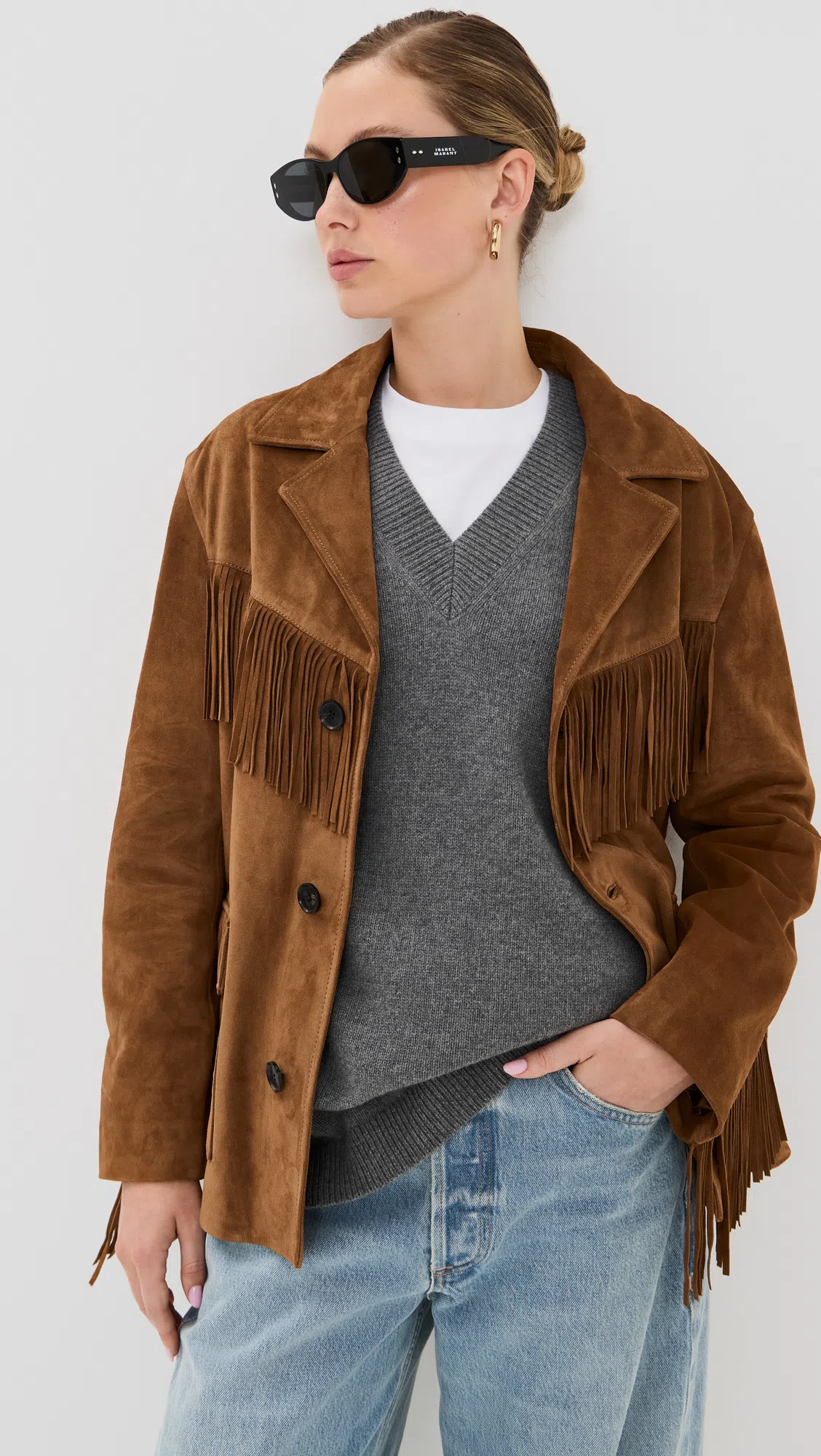 NILI LOTAN Shon High Waist Barrel Leg Jeans In Blue