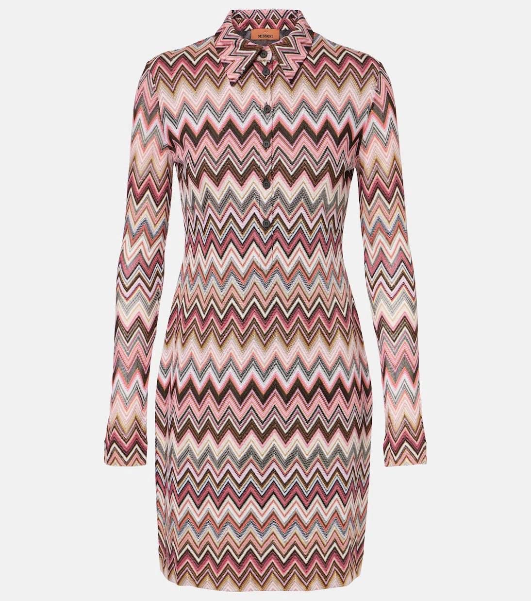 MISSONI Single-breasted Blazer In Cotton And Zigzag Viscose In Multicoloured