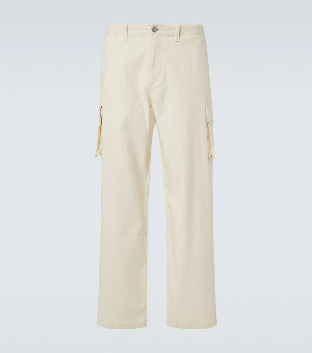 OUR LEGACY Off-white Mount Cargo Pants In Ecru Canal Stripe