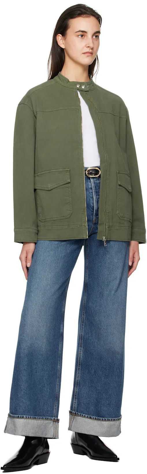 AGOLDE Fran Jeans In Blue