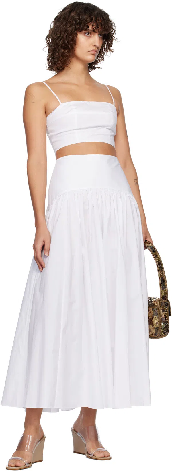 STAUD Women's Procida Skirt In White