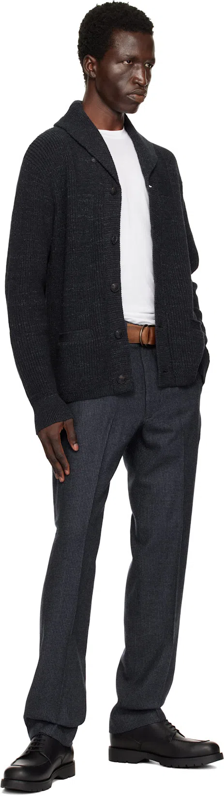 TOM FORD Mens White Crewneck Short-sleeve Cotton-blend Stretch-jersey T-shirt