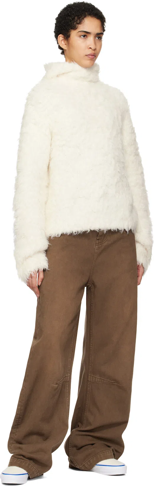 VANS Woman Sneakers Off White Size 8 Textile Fibers In Multi