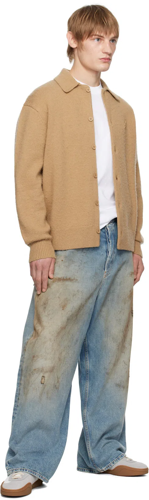 ACNE STUDIOS 2023m Penicillin Denim Jeans In Mid Blue