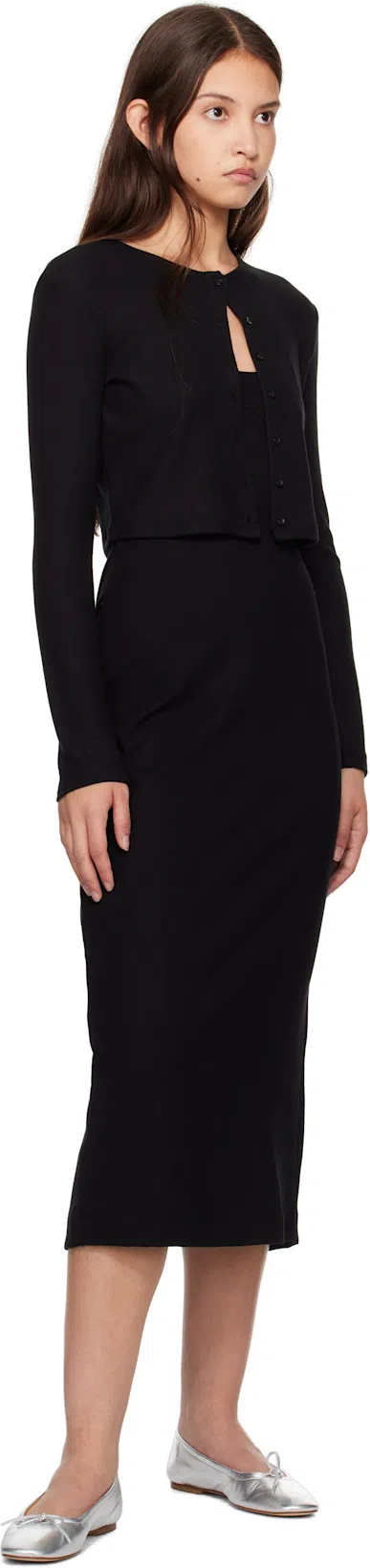 SCHUTZ Vanessa Leather Flat In Silver