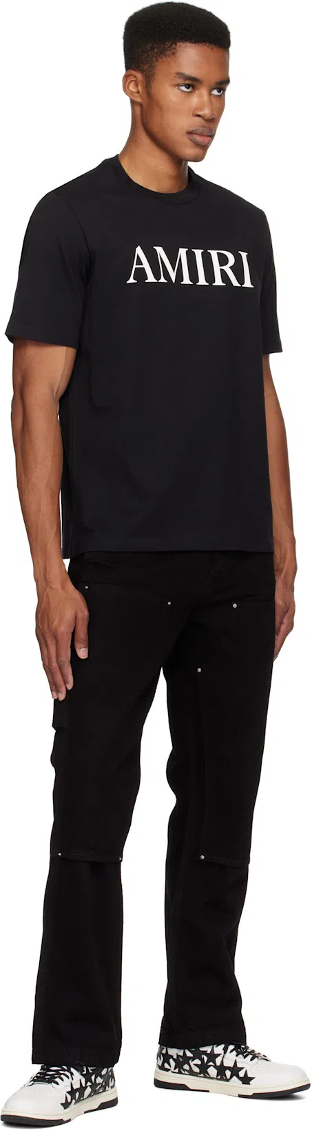 AMIRI Cotton T-shirt With Logo Print In Black