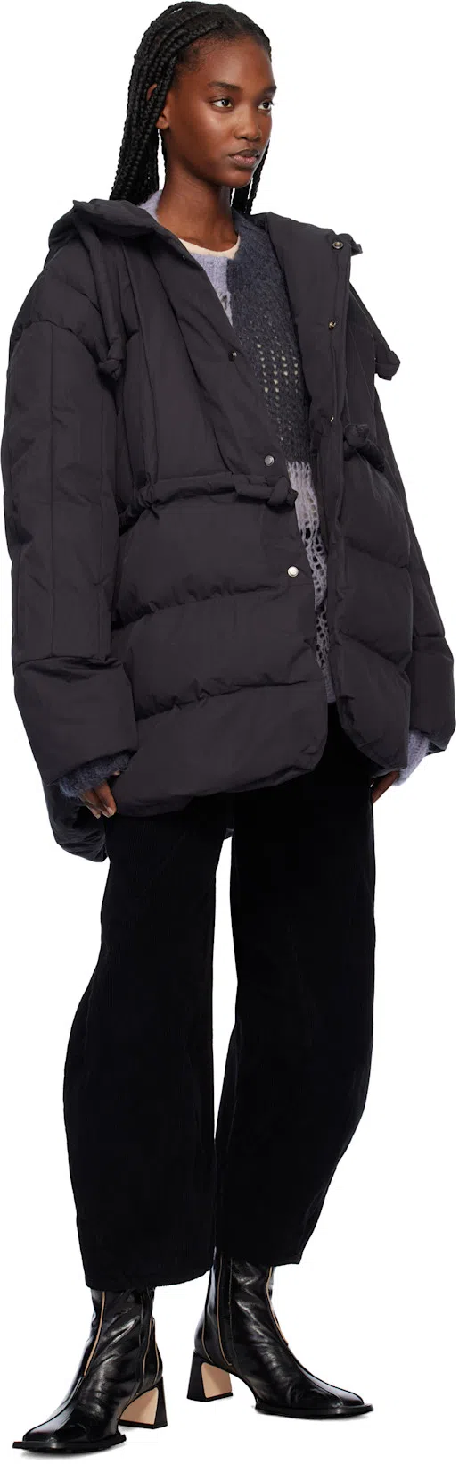 ACNE STUDIOS Wide-knit Mesh Shirt In Multicolor