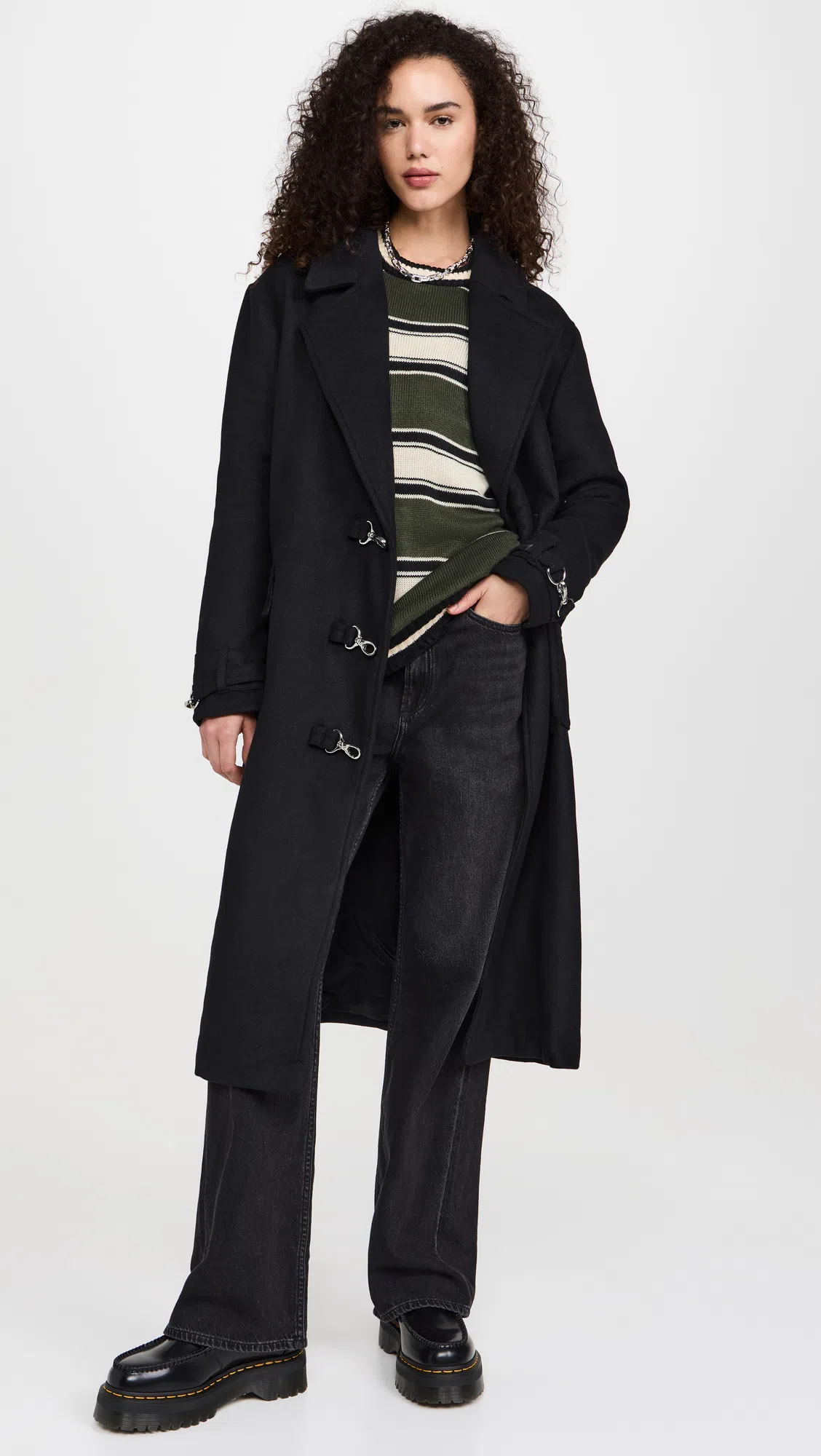 DR. MARTENS Penton Bex Made In England Quilon Leather Loafers In Black