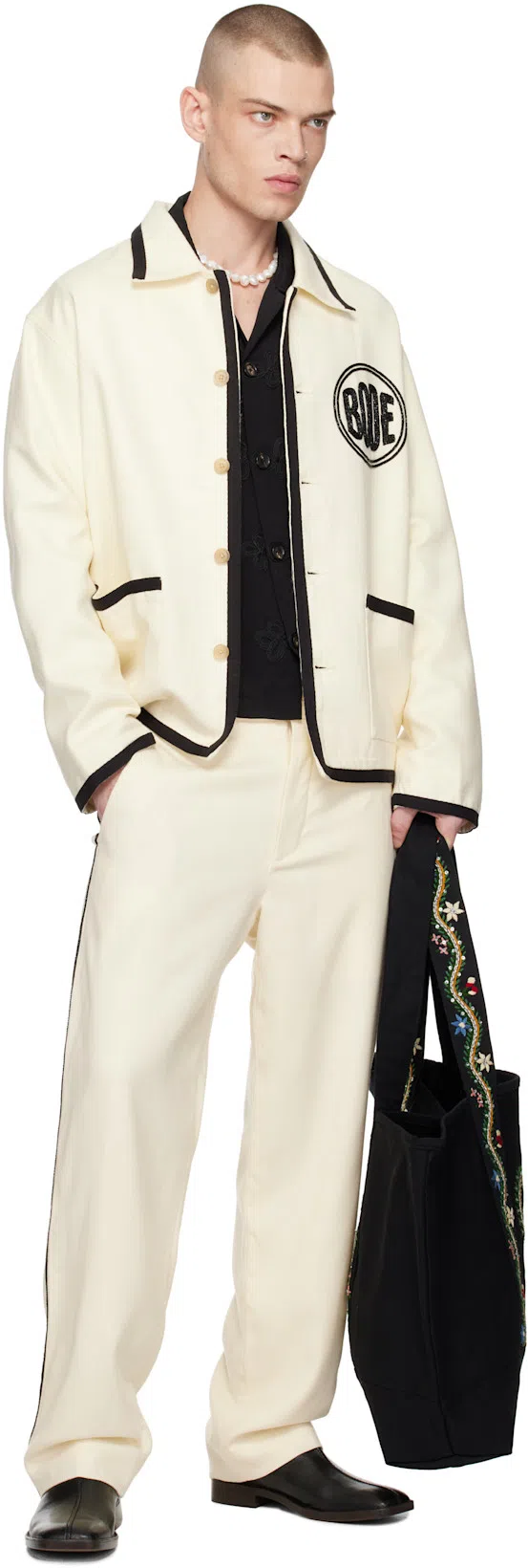 BODE Black Alpineflower Tote