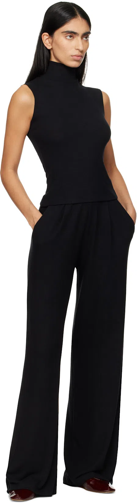 LE MONDE BERYL Claudia Suede Western-buckle Ballerina Flats In Brown