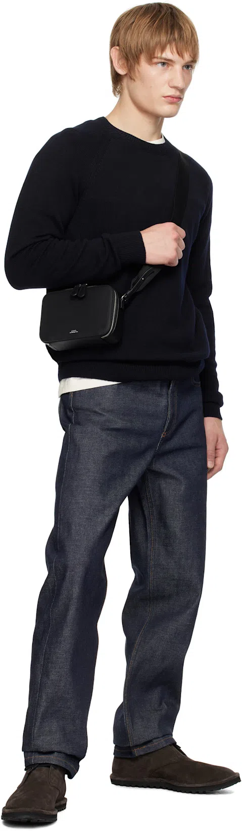 DRIES VAN NOTEN Brown Suede Desert Boots In 704 Dark Brown