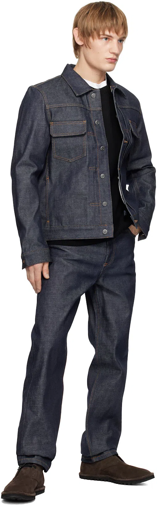 DRIES VAN NOTEN Brown Suede Desert Boots In 704 Dark Brown