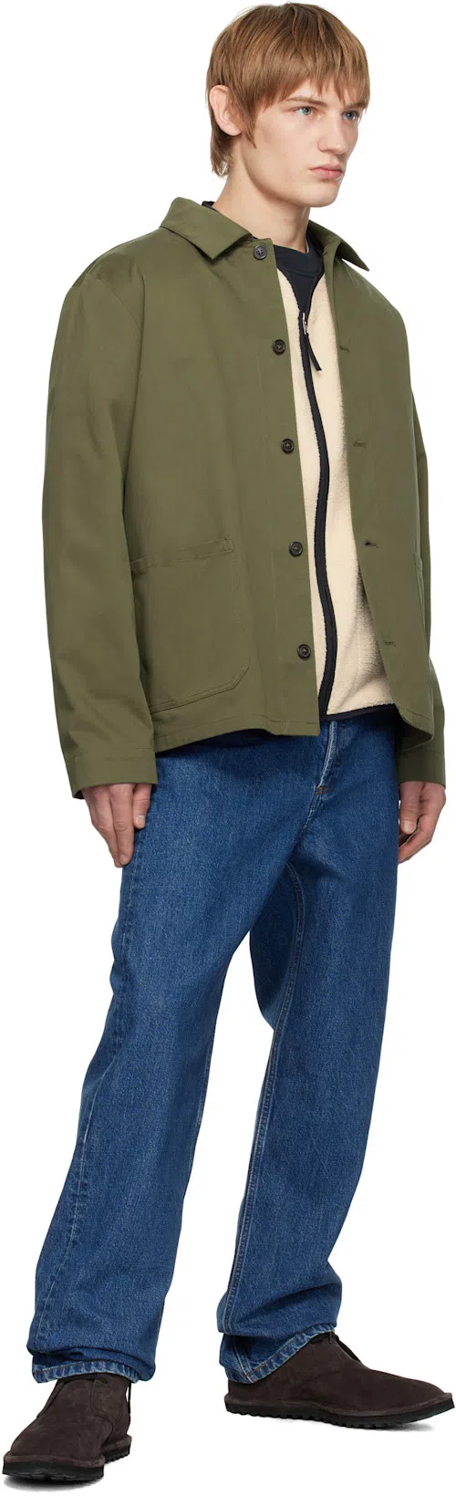 DRIES VAN NOTEN Brown Suede Desert Boots In 704 Dark Brown