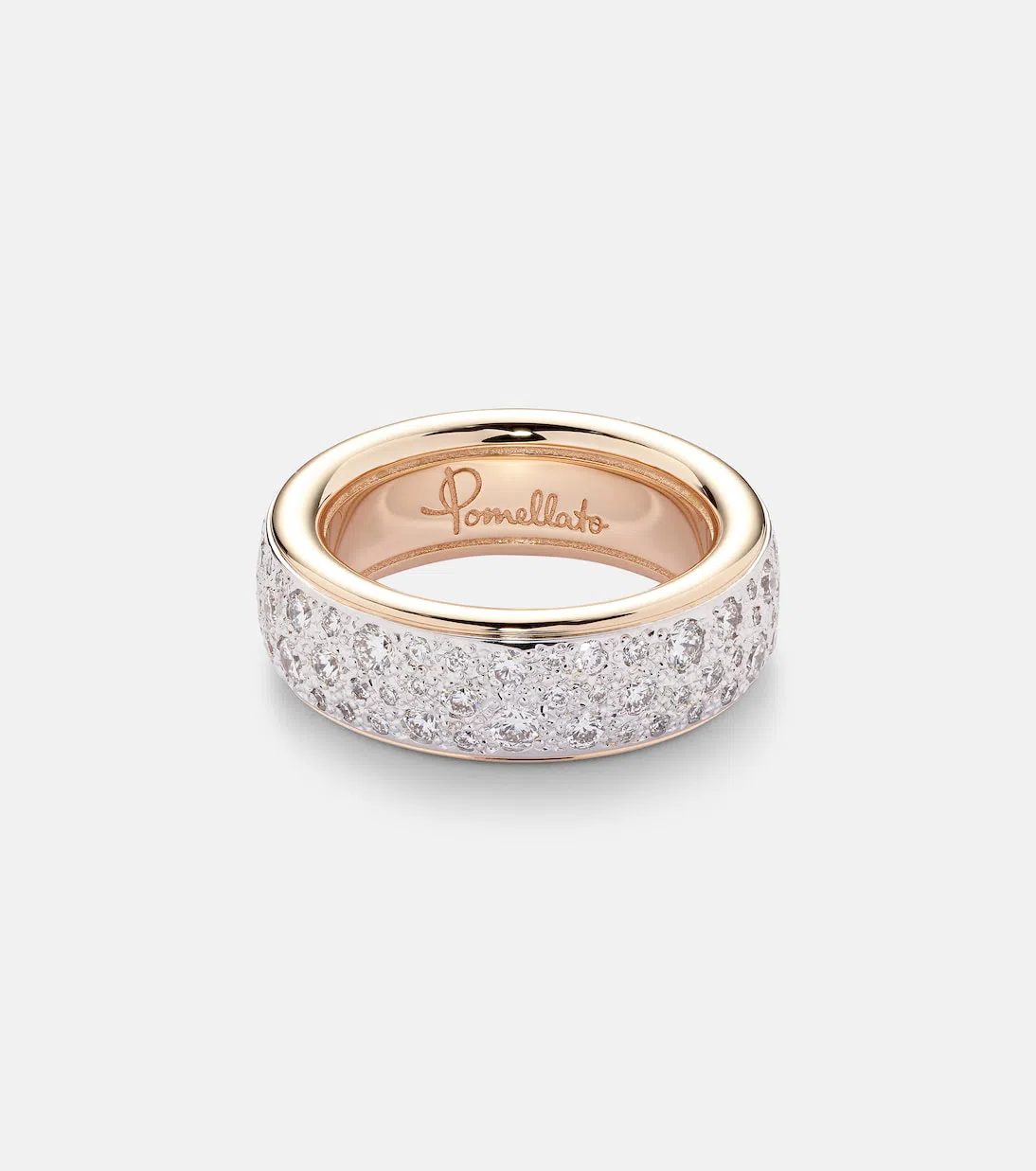 POMELLATO Iconica 18kt Rose Gold Ring With Diamonds