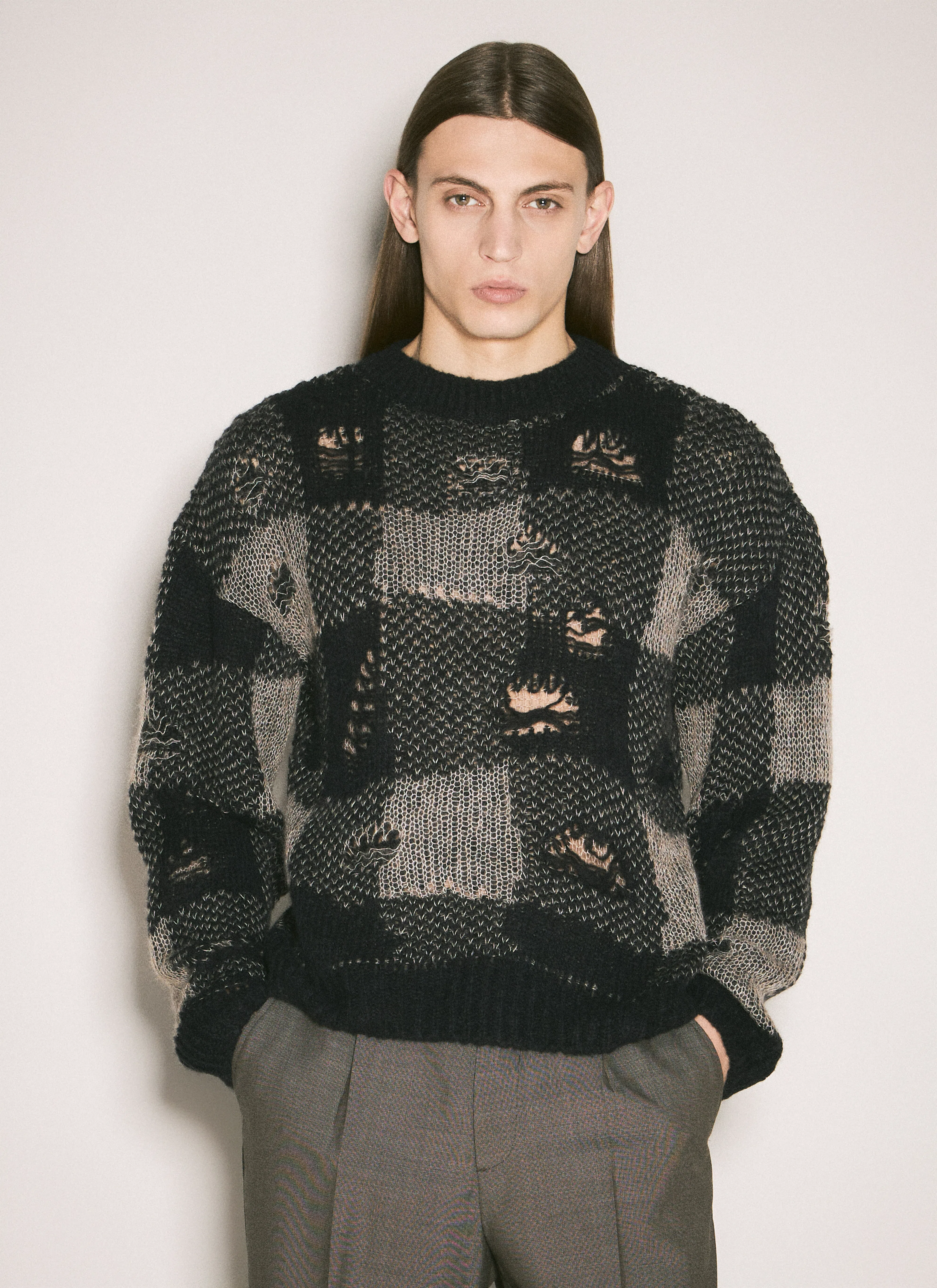 MAISON MARGIELA Brogue Lace Ups In Black