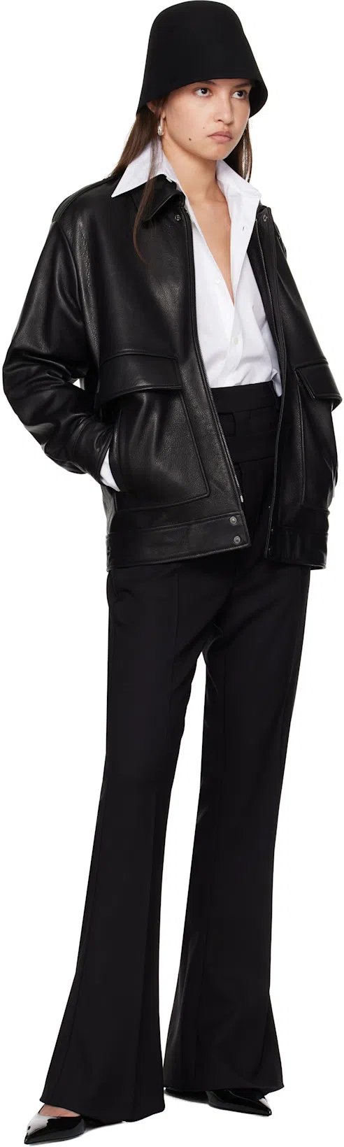 VALENTINO GARAVANI Valentino Vlogo 50 Patent Pump In Black