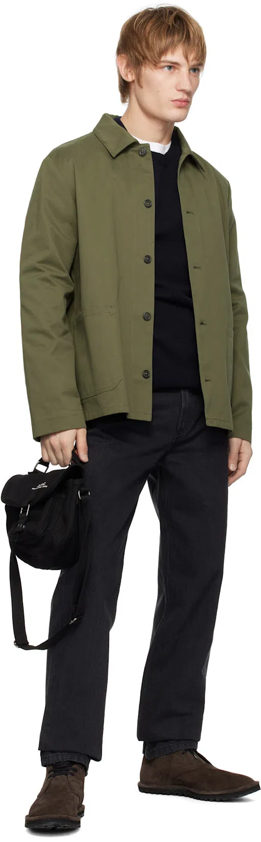 DRIES VAN NOTEN Brown Suede Desert Boots In 704 Dark Brown