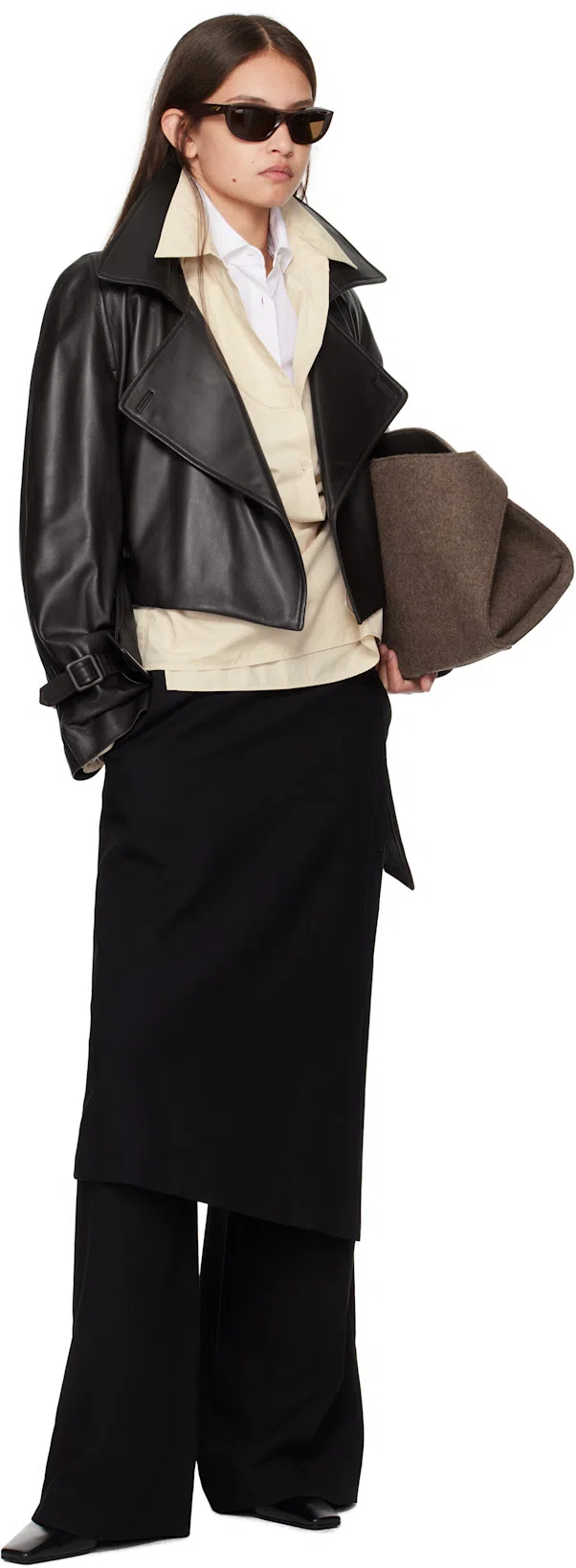 BOTTEGA VENETA Lewis Banzai Leather Loafer Pumps In Black