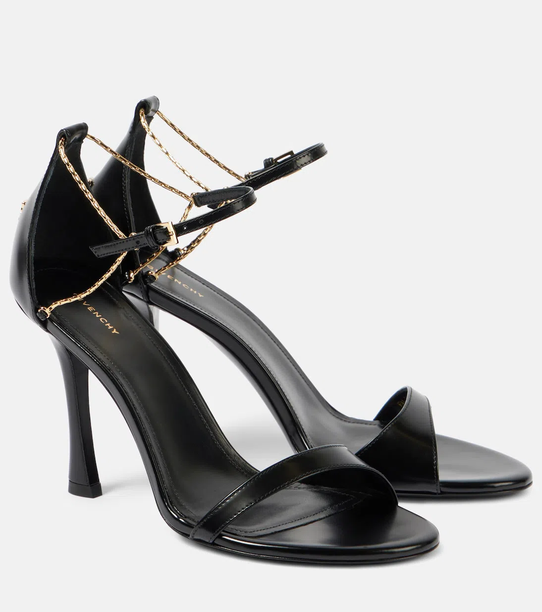 GIVENCHY 4g Liquid 95 Sandals In Black Leather Women