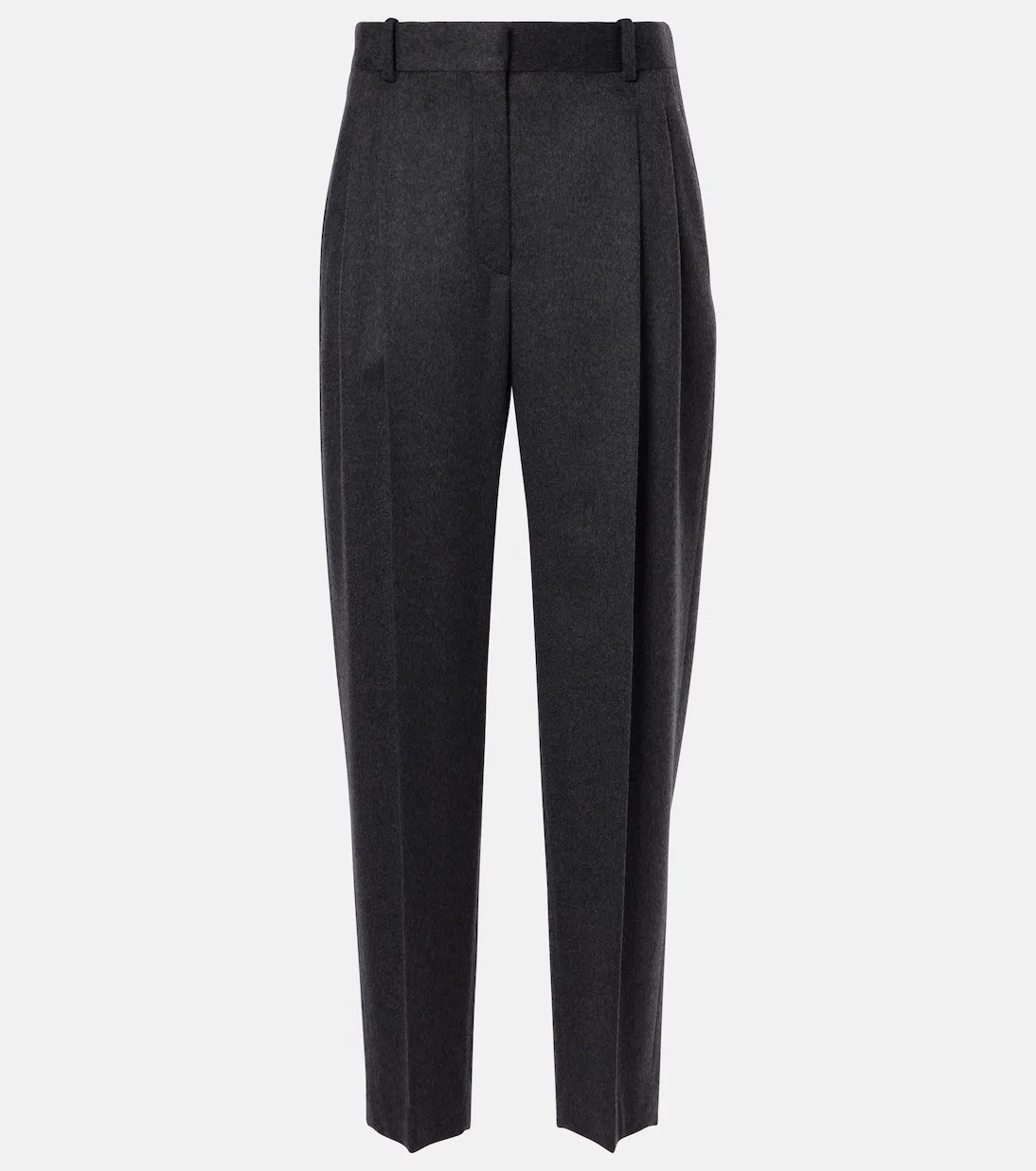 THE ROW Igor Pleated Straight-leg Pants In Black