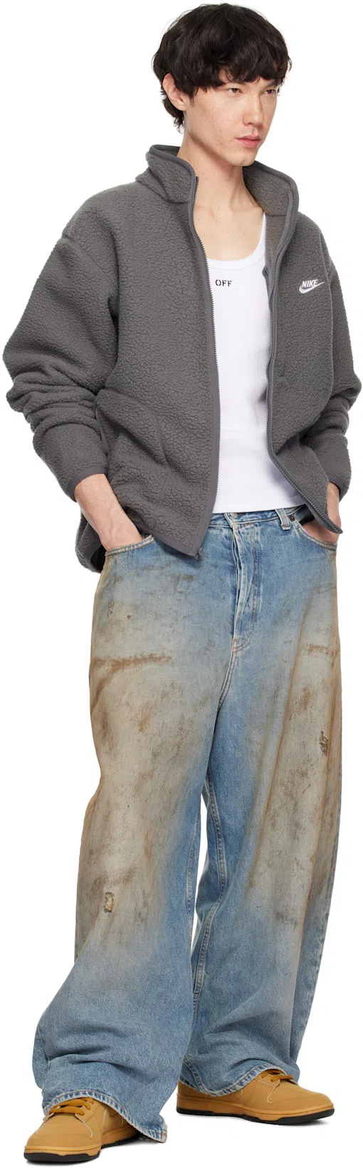 ACNE STUDIOS 2023m Penicillin Denim Jeans In Mid Blue