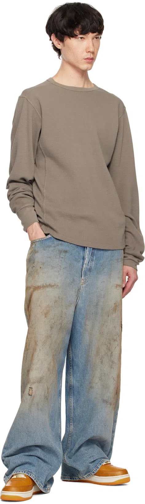 ACNE STUDIOS 2023m Penicillin Denim Jeans In Mid Blue