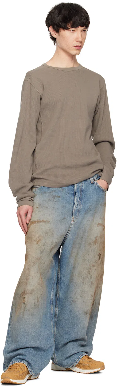 ACNE STUDIOS 2023m Penicillin Denim Jeans In Mid Blue