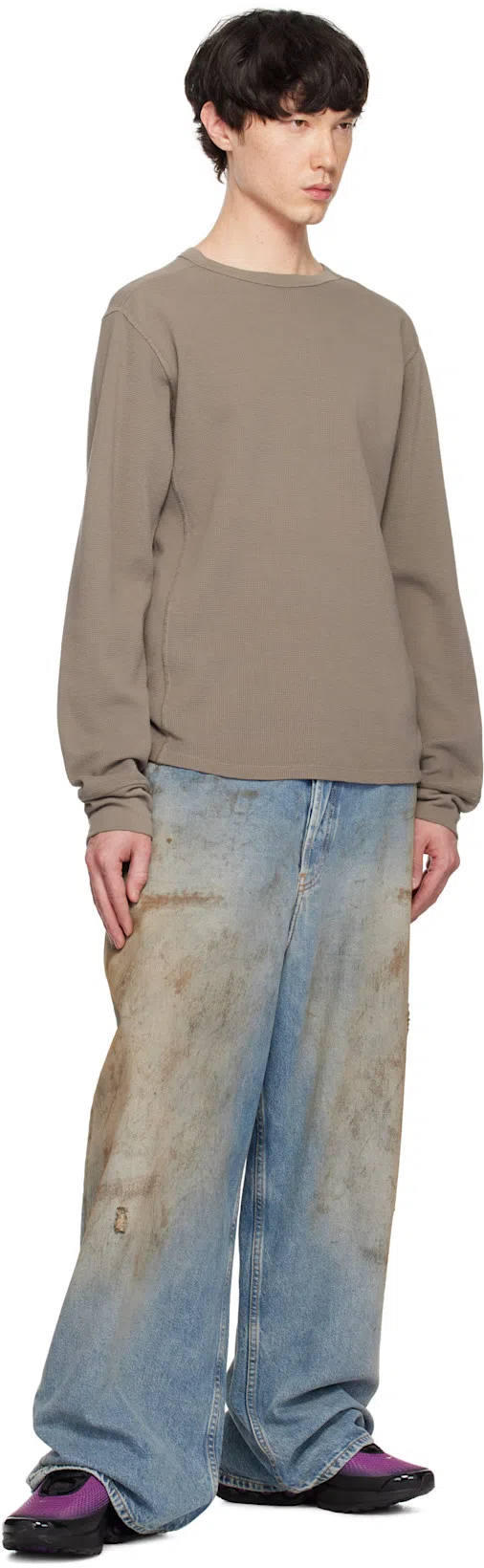 ACNE STUDIOS 2023m Penicillin Denim Jeans In Mid Blue