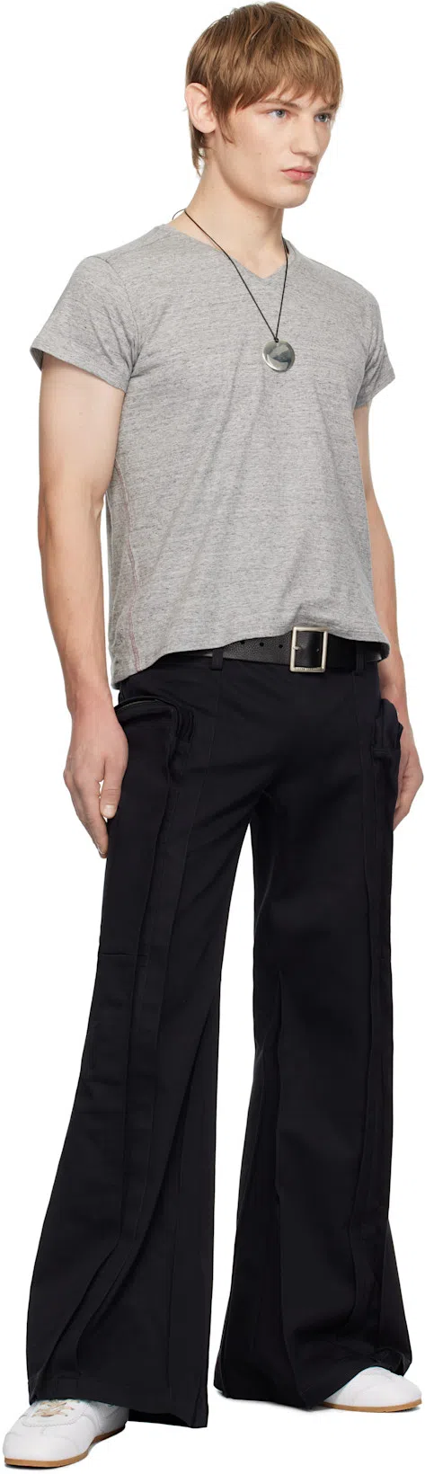 SOPHIE BUHAI Black & Silver Medium Full Moon Pendant Necklace In Sterling Silver