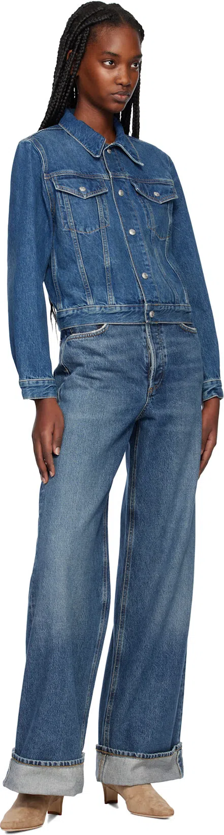AGOLDE Fran Jeans In Blue