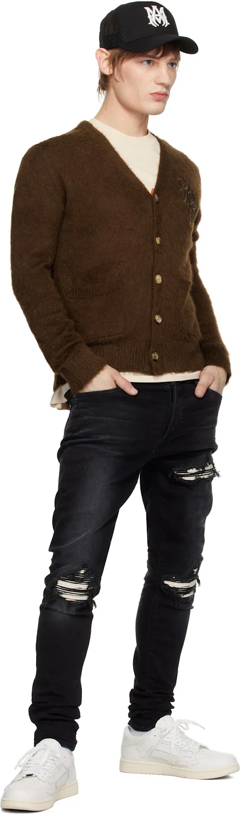 AMIRI Logo-print Cotton T-shirt In White