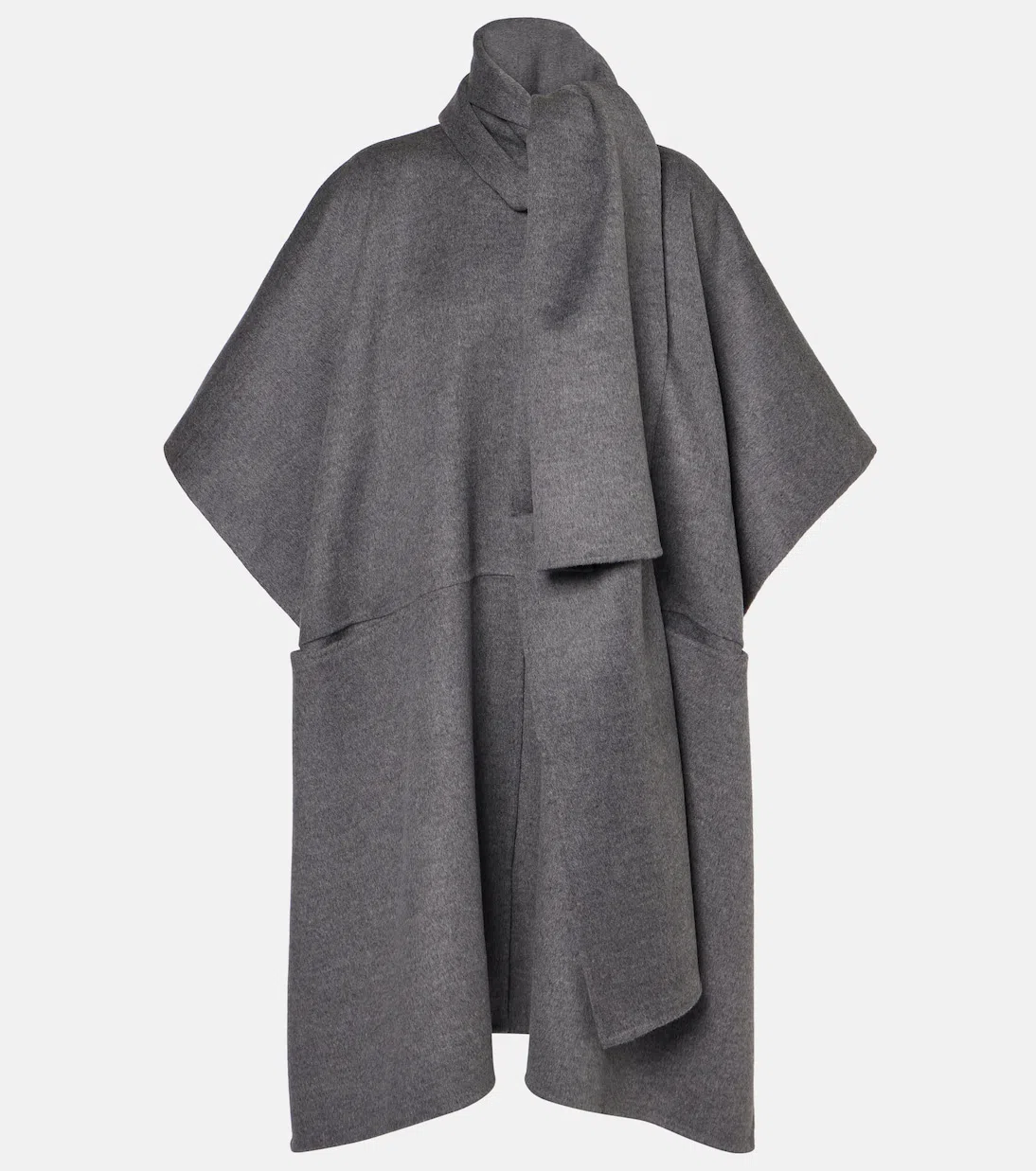 TOTÊME Toteme Doublé Scarf Coat Clothing In Gray