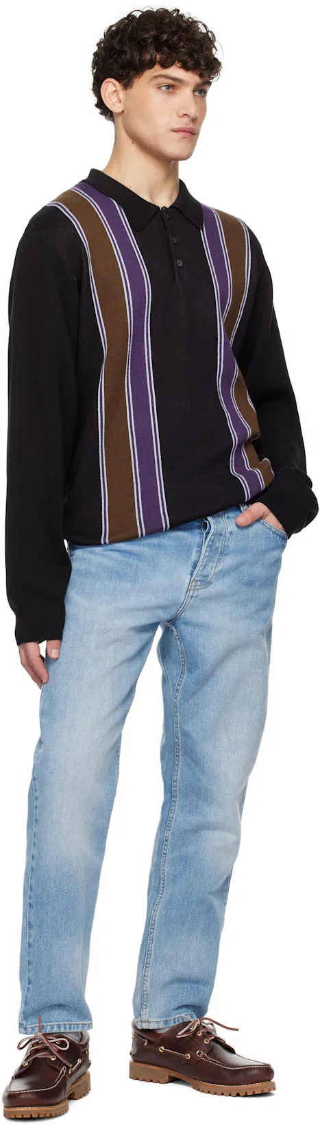 TIMBERLAND Authentic Brown Loafers With Embossed Logo On The Side In Leather Man