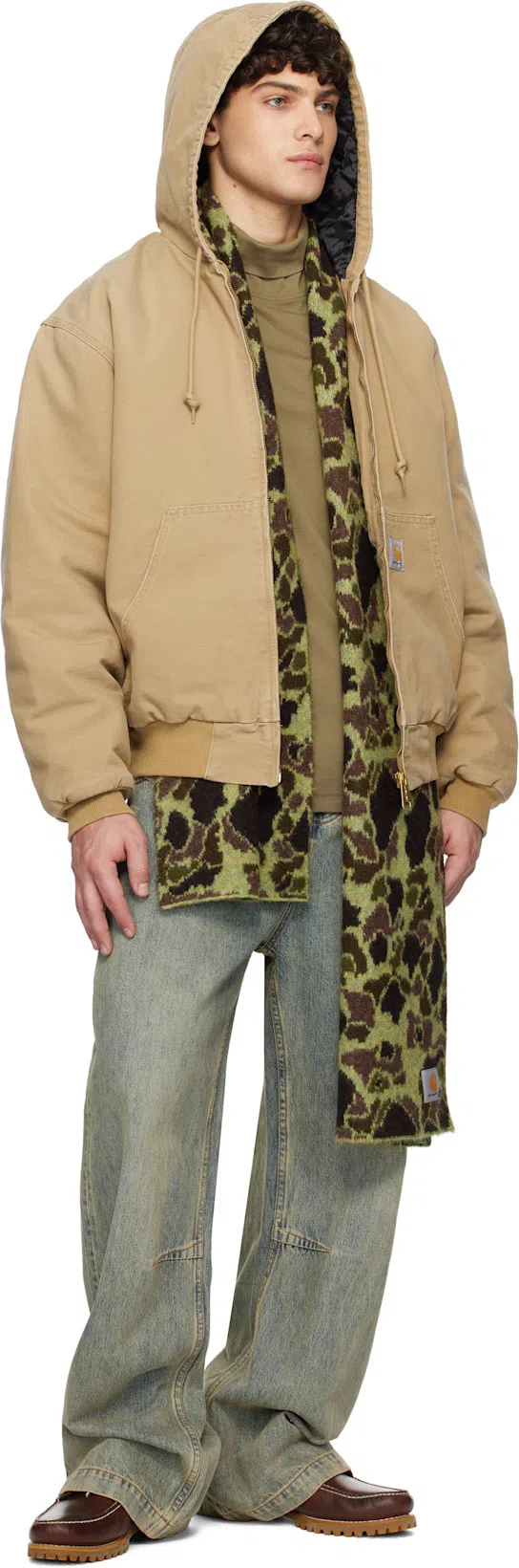 TIMBERLAND Authentic Brown Loafers With Embossed Logo On The Side In Leather Man