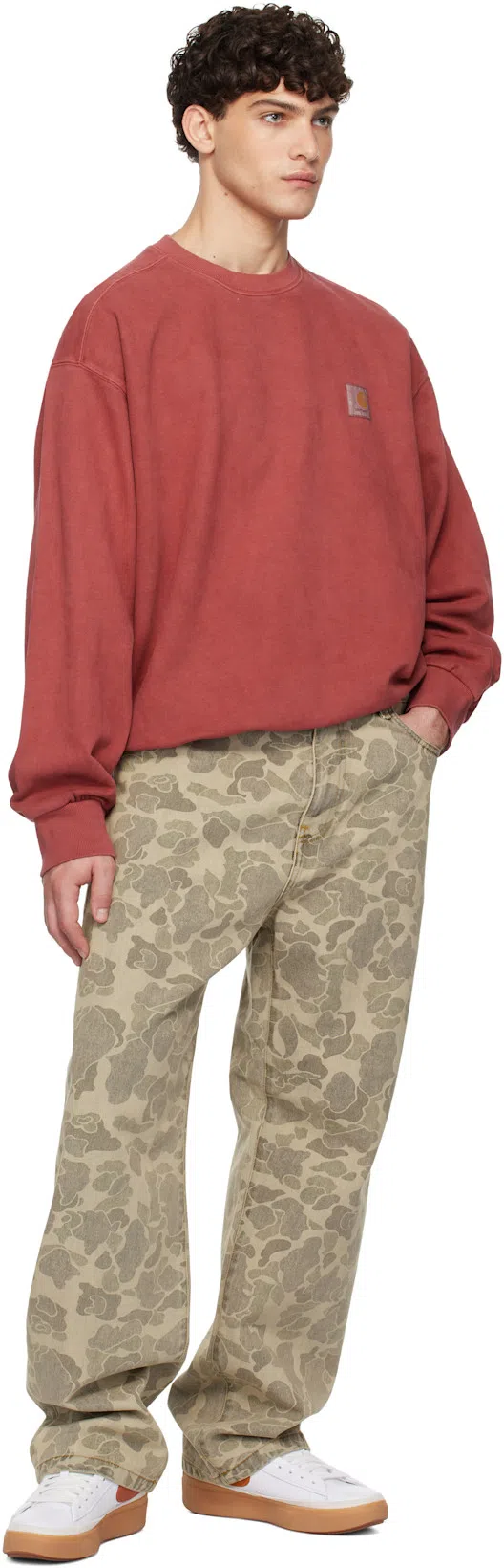 TIMBERLAND Authentic Brown Loafers With Embossed Logo On The Side In Leather Man